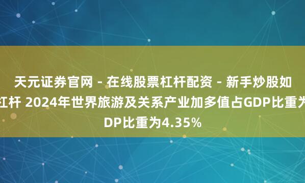 天元证券官网 - 在线股票杠杆配资 - 新手炒股如何配资杠杆 2024年世界旅游及关系产业加多值占GDP比重为4.35%