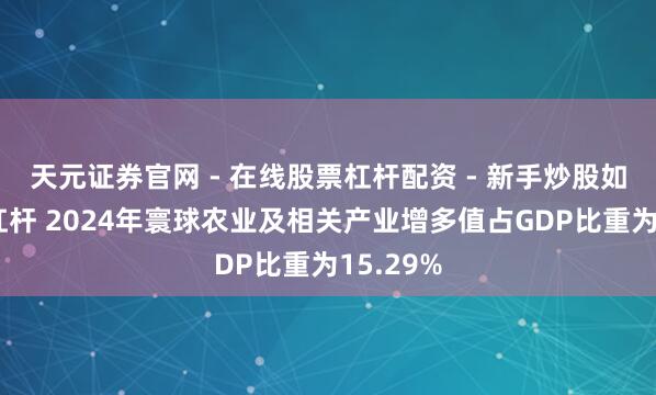 天元证券官网 - 在线股票杠杆配资 - 新手炒股如何配资杠杆 2024年寰球农业及相关产业增多值占GDP比重为15.29%